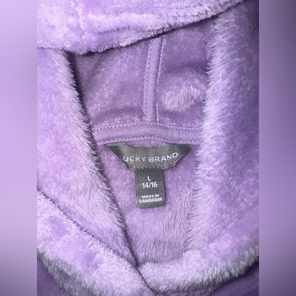 Lucky Brand Purple Fleece Jacket - Picture 3 of 4